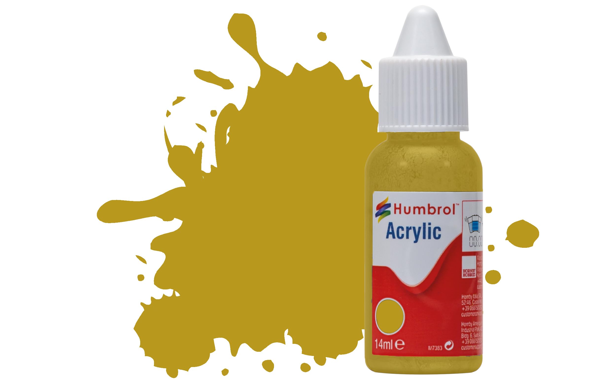 Humbrol No.83 Ochre Matt Acrylic Paint 14Ml Db0083