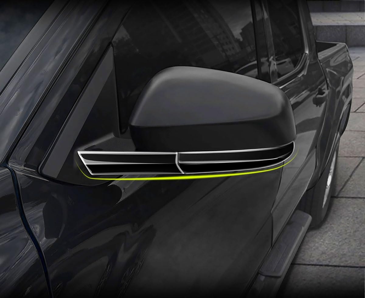 Side View Mirror Strip Cover Compatible with Toyota New 4Runner 6th Gen. 2025 2026+ Rearview Mirrors Strip Trim Exterior Car Accessories ABS 4PCS(Glossy Black Style)