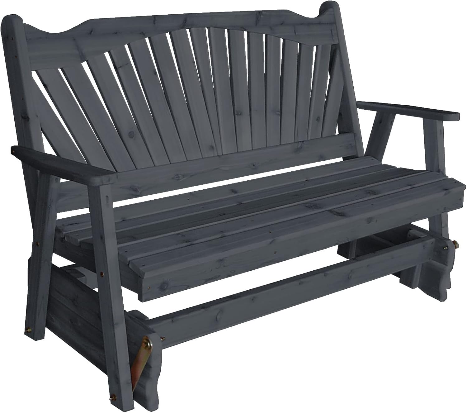 Furniture Barn USA Cedar 6' Fanback Glider, Unfinished