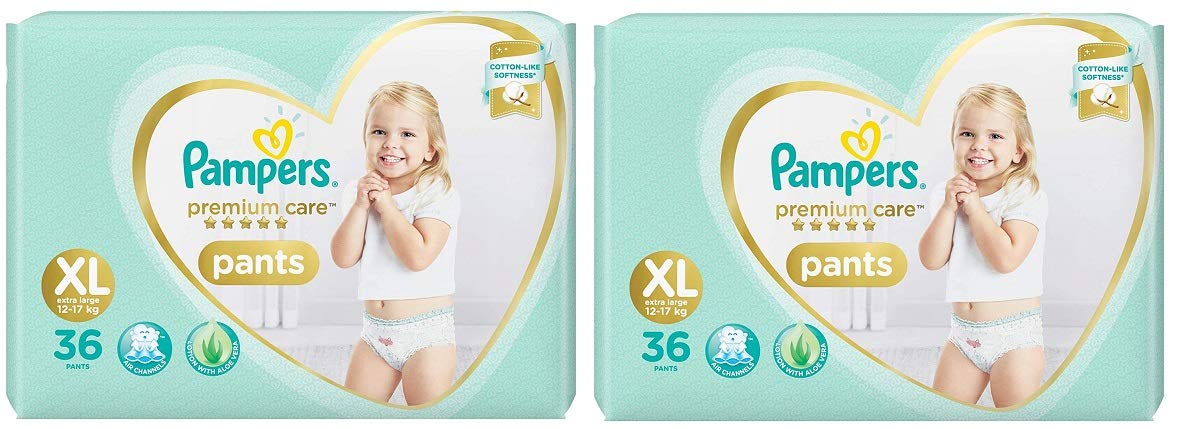 Pampers ?Unisex, Premium Care Pants Diapers, X-Large, 36 Count(Pack Of 2) (B07L35MH5W) Amazon Price History, Amazon Price Tracker