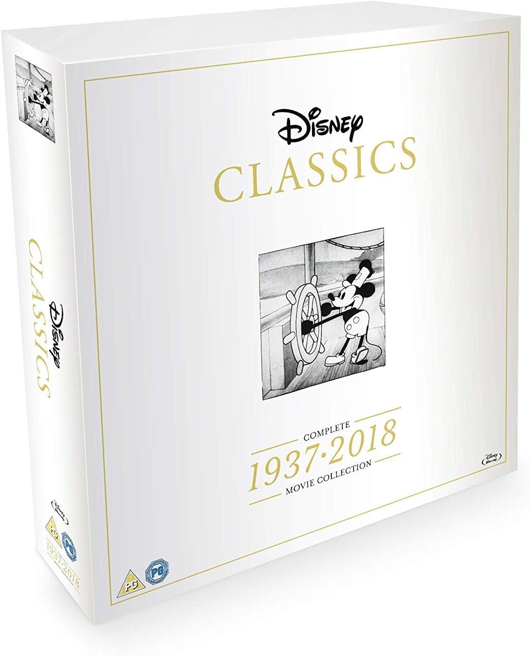 Disney Classics Complete 55 Disk Movie Box Set 1937-2018 [Blu-ray] [Region B]