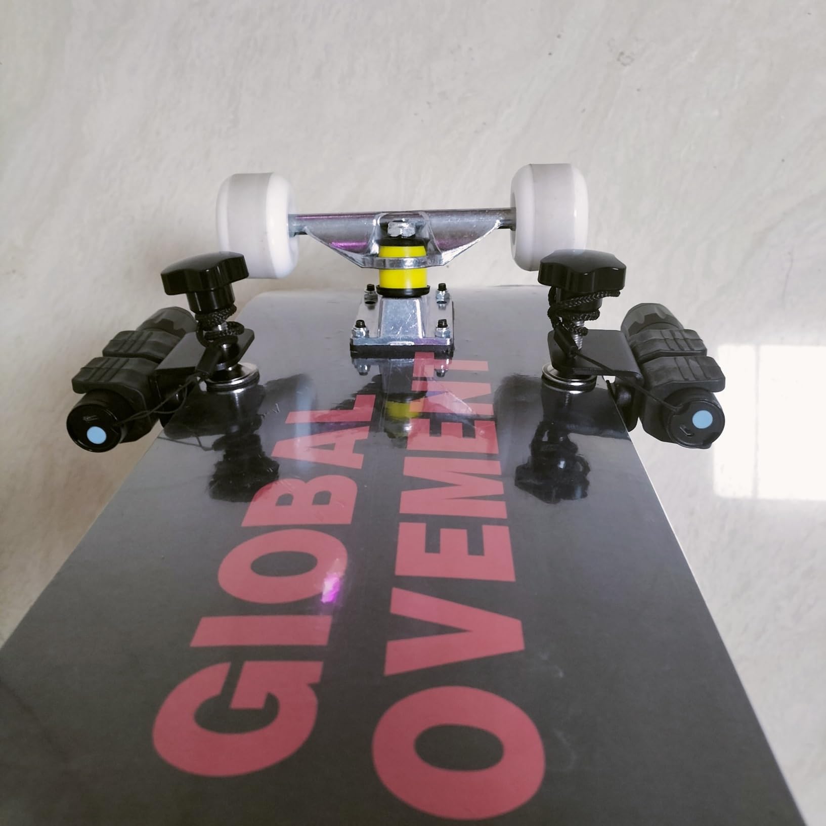 Lumières de skateboard portables amovibles, parfaites pour les croisières nocturnes (taille : avec lampe de poche)