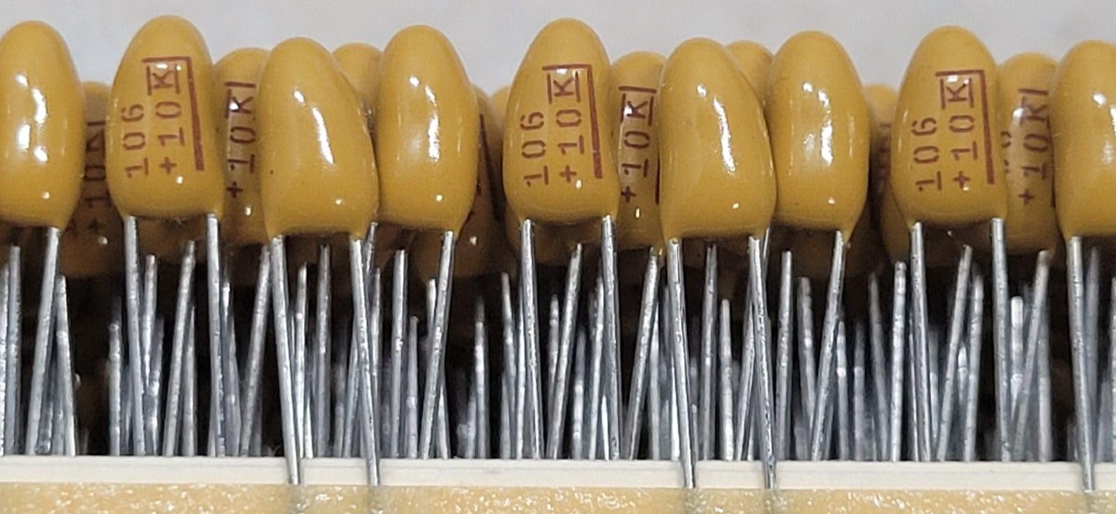 Generic (1 PC) T350C106K010AS KEMET Compatible with CAP TANT 10UF 10% 10V RADIAL