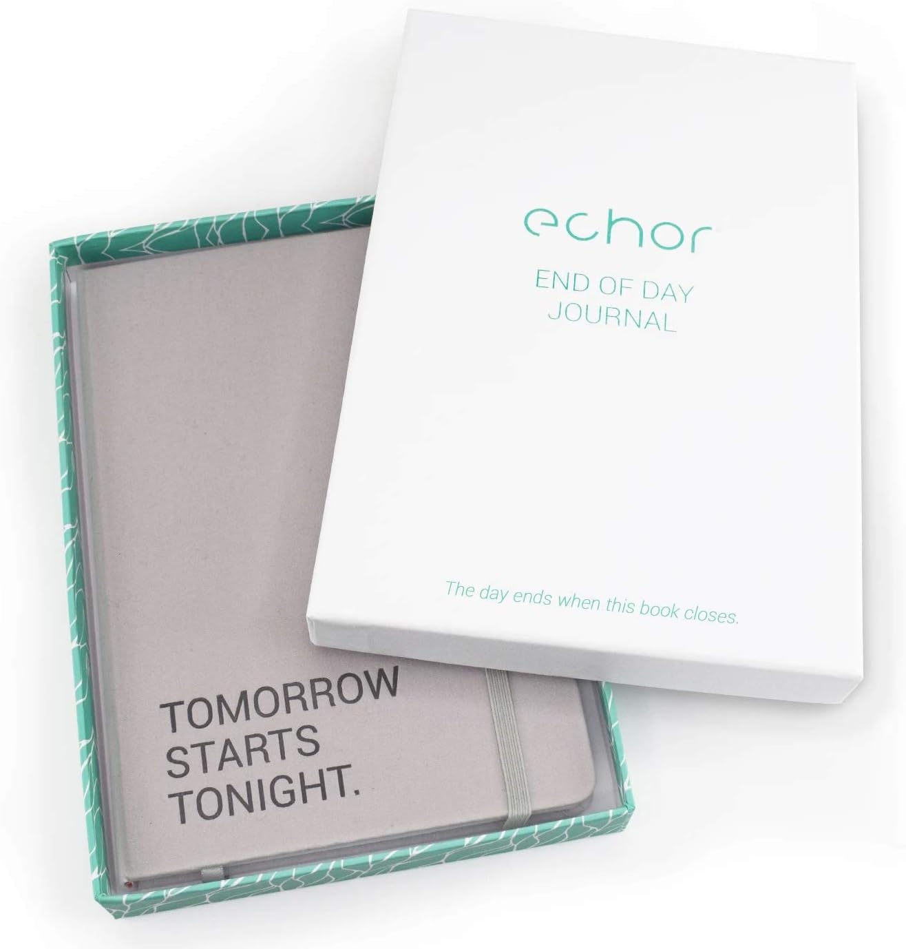 Echor ‘End Of Day’ Wellness Journal, A5 Self Care Notebook - Practise nightly gratitude, reflections and affirmations for mental health and stress relief
