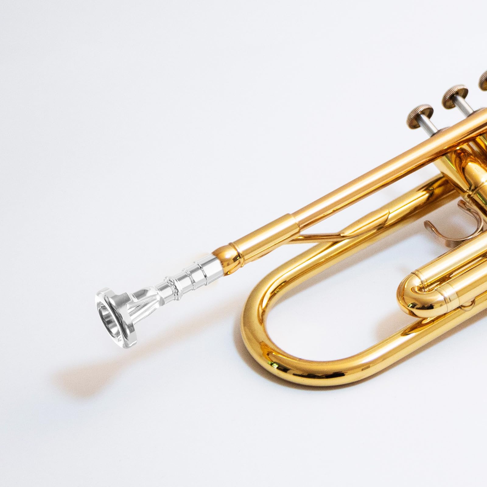 Allenatore Bocchino Tromba Piccolo Argento, Dispositivo Vibrazione Labbra Tromba per Studenti e Musicisti, Accessorio Professionale per Esercizi di Strumenti a Fiato