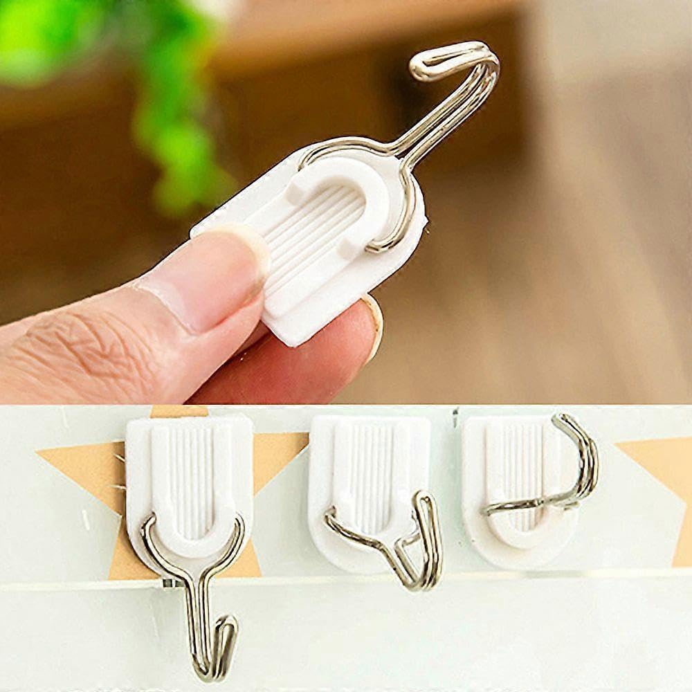 JOYHAPPST 6Pcs Stainless Steel Kitchen Holder Rack Hooks Towel Bathroom Wall Door Hanger