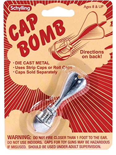 Unbranded Cap Bomb Rocket Metal Toy Grenade Paper/Plastic Gun caps BOY Stocking Stuffer