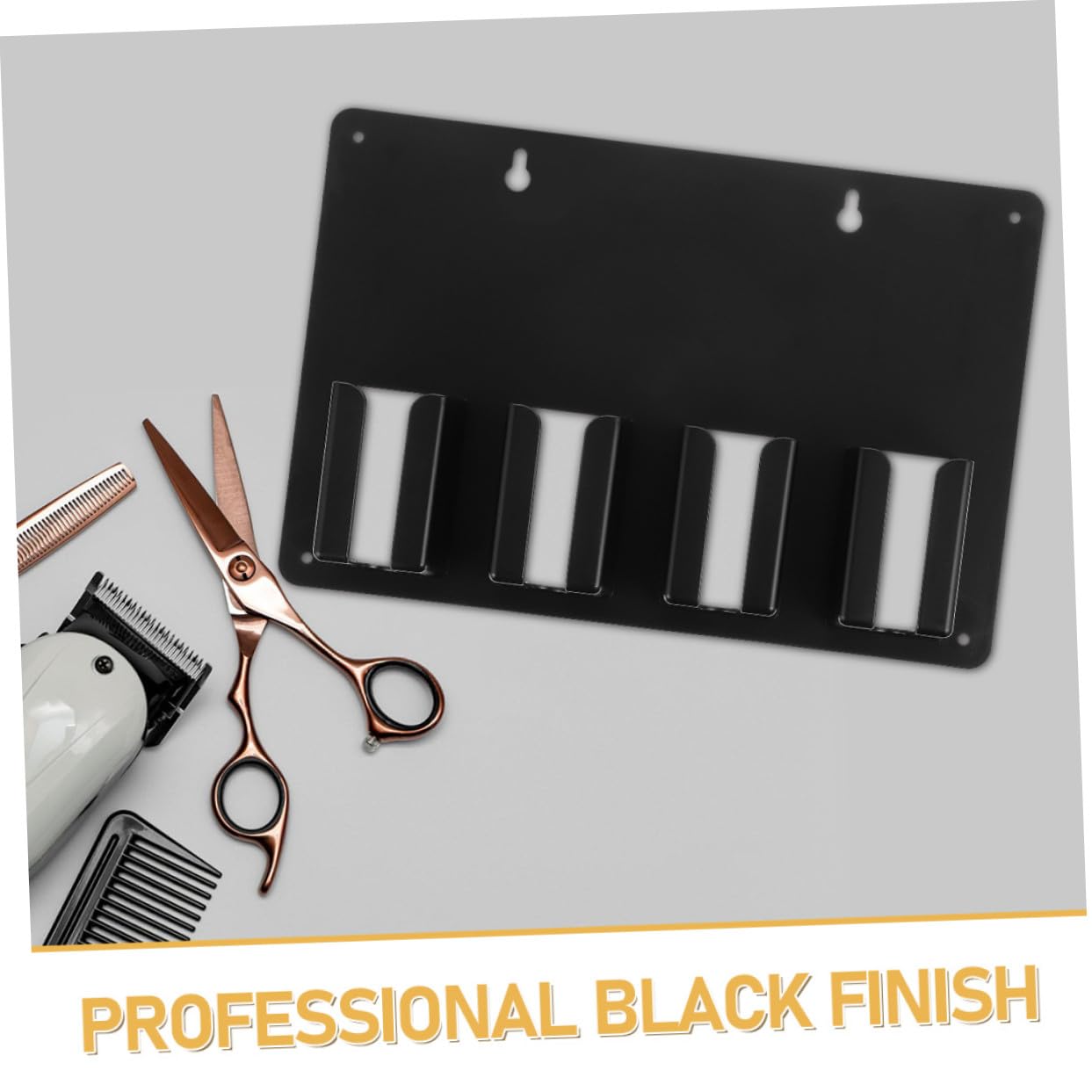 3 Piezas Soporte para Cortapelos de Peluquería Negro Antideslizante Organizador de Herramientas Pared Compatible con Varias Diseño para Barberías y Salones Profesionales