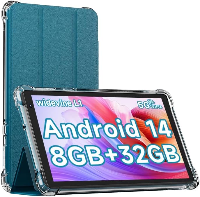 Android 15 Tablet, 7 Inch 6GB RAM 32GB ROM/ 1TB Expandable Computer, 5MP Camera Tableta, 1.6Ghz Quad-core Processor, 3000mAH Battery Tablet PC, Wi-Fi, GMS, Games 7'' Android Laptop
