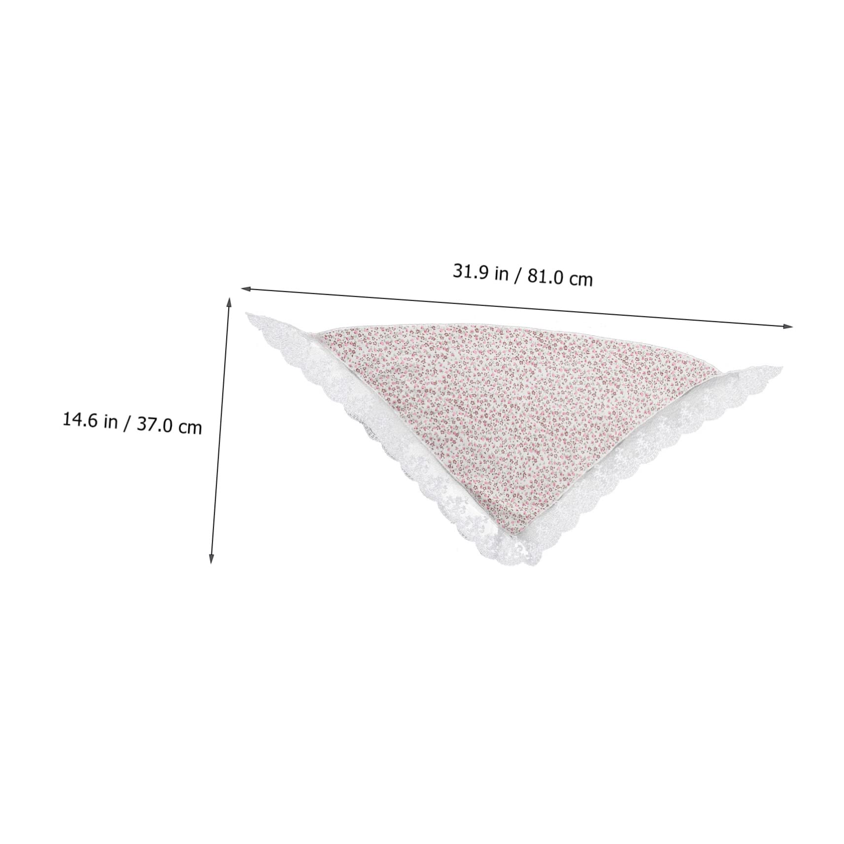 Healeved 10piezas Floral Lace Hair Scarves Triangle Headband Bandanas Estampado Floral Accesorios Para Mujeres Aleatorios Para Fiestas y Uso Diario