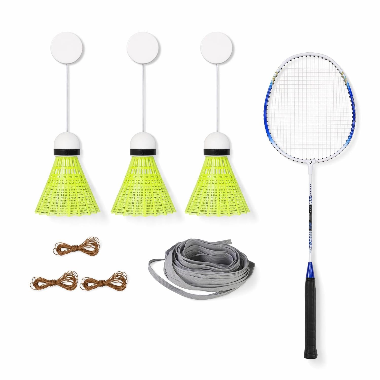 Indoor Ceiling Badminton Set Suspended Solo Badminton Practice Tool, Ceil 11P Wp Adult-image-33