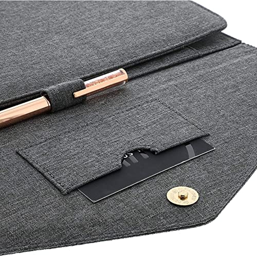 Professional Legal Notepad Portfolio, Grey Folio Notebook For Office, Business, Work, Pad Holder Folder Organizer For Documents (12.5X10) #TOP4