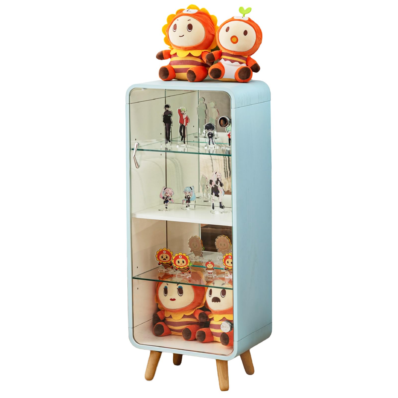Amazon.co.jp: パレットライフ フィギュアケース 4段 天然木 ほぼ完成