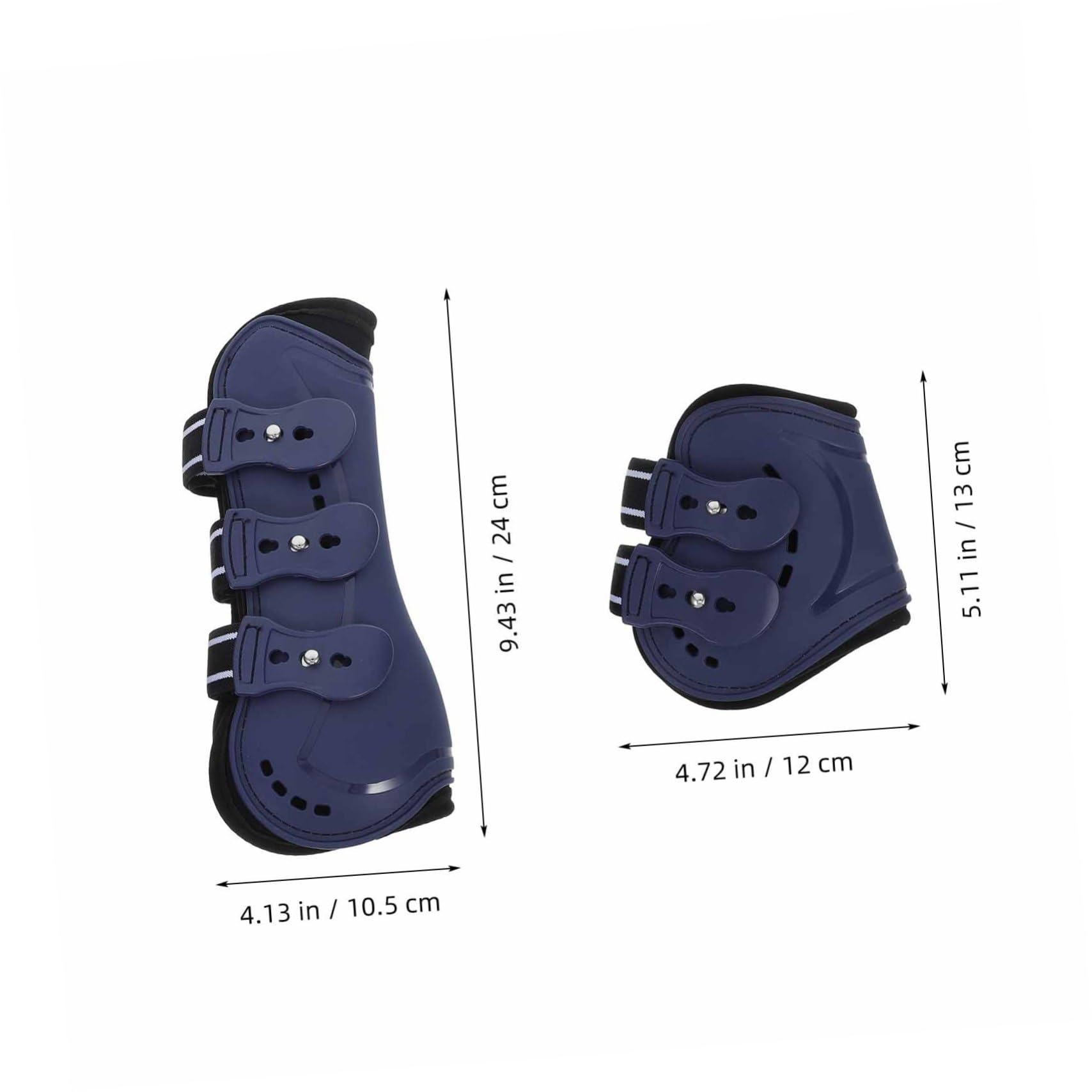 POPETPOP 4piezas Botas para Patas De Caballo Protectores para Tendones Botas Deportivas para Caballos Protección para Patas De De Obstáculos Color Azul Mediana