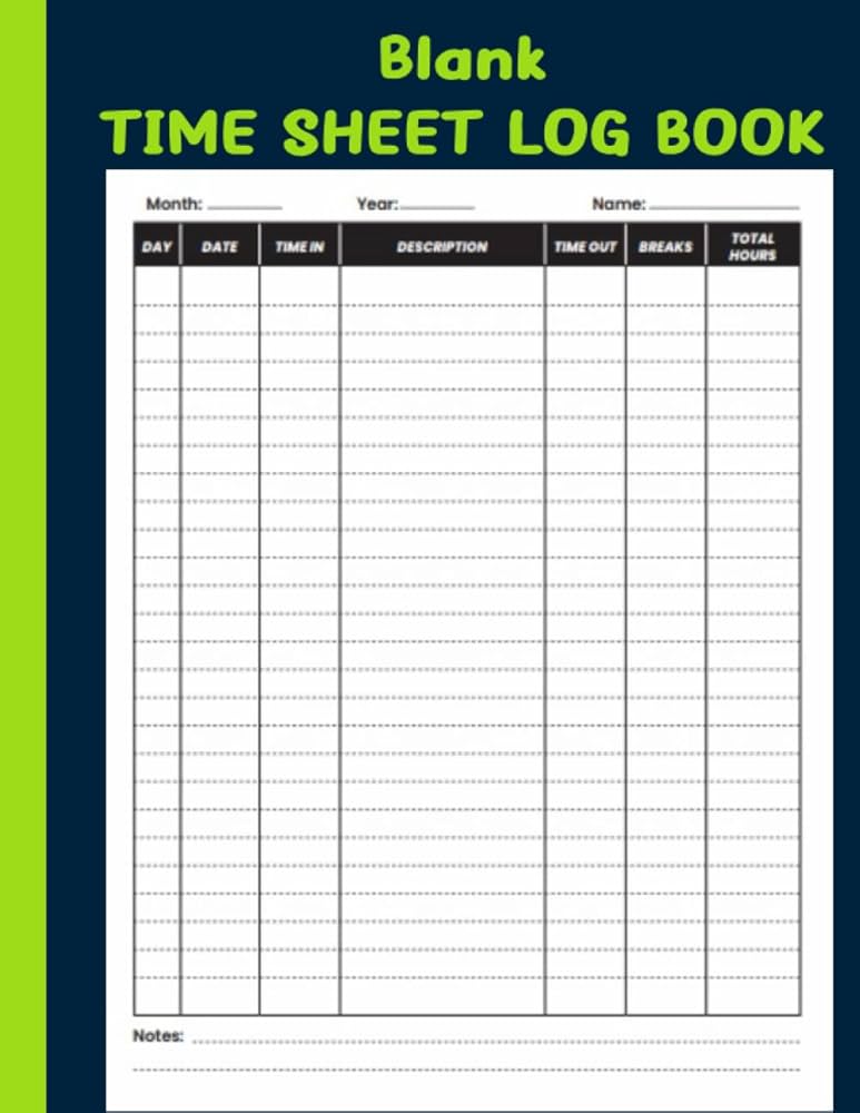 blank-timesheet-logbook-employee-time-sheet-log-book-work-hours-logbook-time-sheets-for-employees-weekly-time-book-for-employees-workers-time-log-book-publisher-time-sheet-log-book-amazon-com-books for Free Printable Employee Time Cards Blank Timesheet Logbook: employee time sheet log book, work hours logbook, time sheets for employees weekly, time book for employees, workers time log book: PUBLISHER, TIME SHEET LOG BOOK: Amazon.com: Books for Free Printable Employee Time Cards