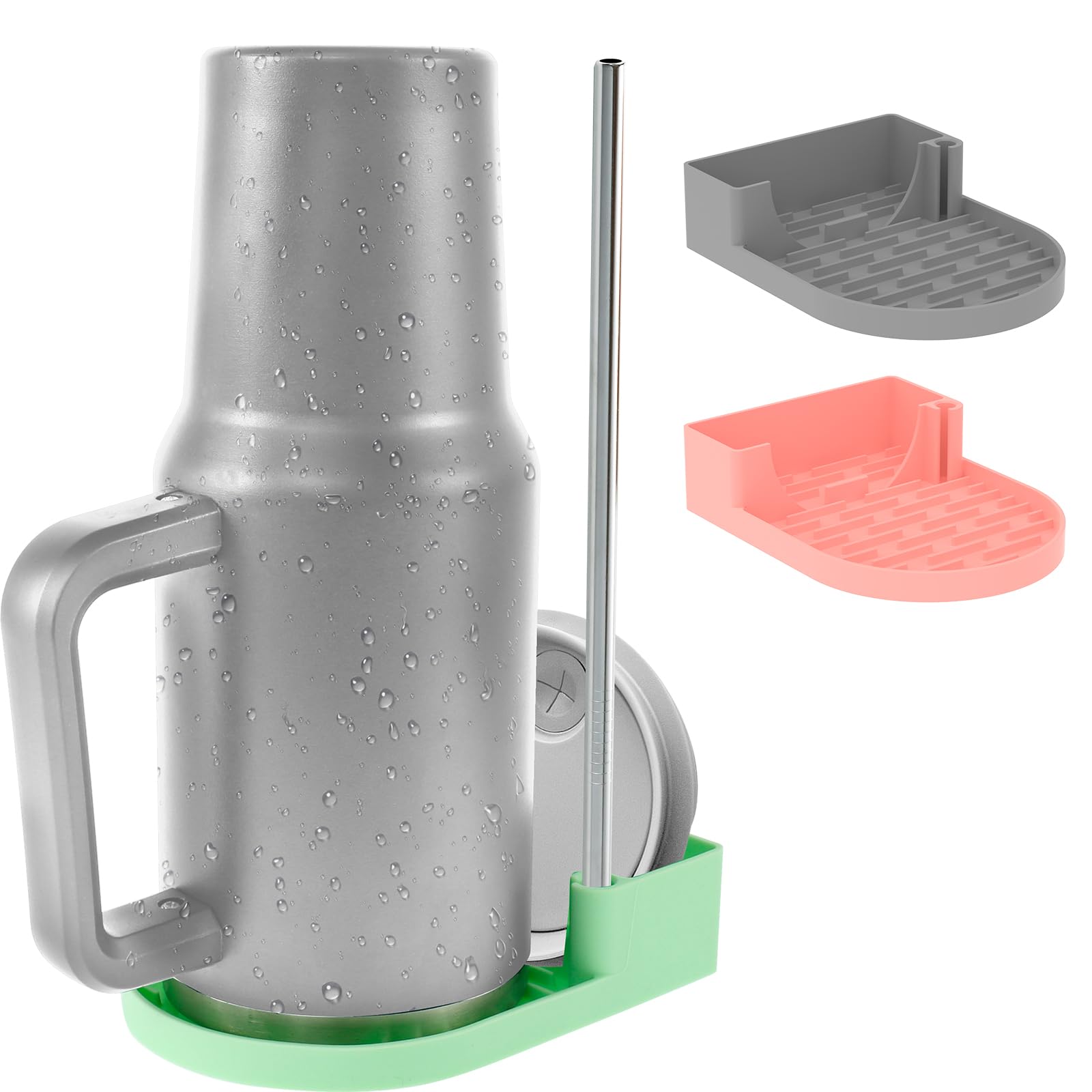 3Pcs Silicone Bottle Drying Rack, Nonslip Design, Enough Draining Space Fast Drying,for Water Bottle Tumblers Cups Mugs Glasses,30-40oz Cup
