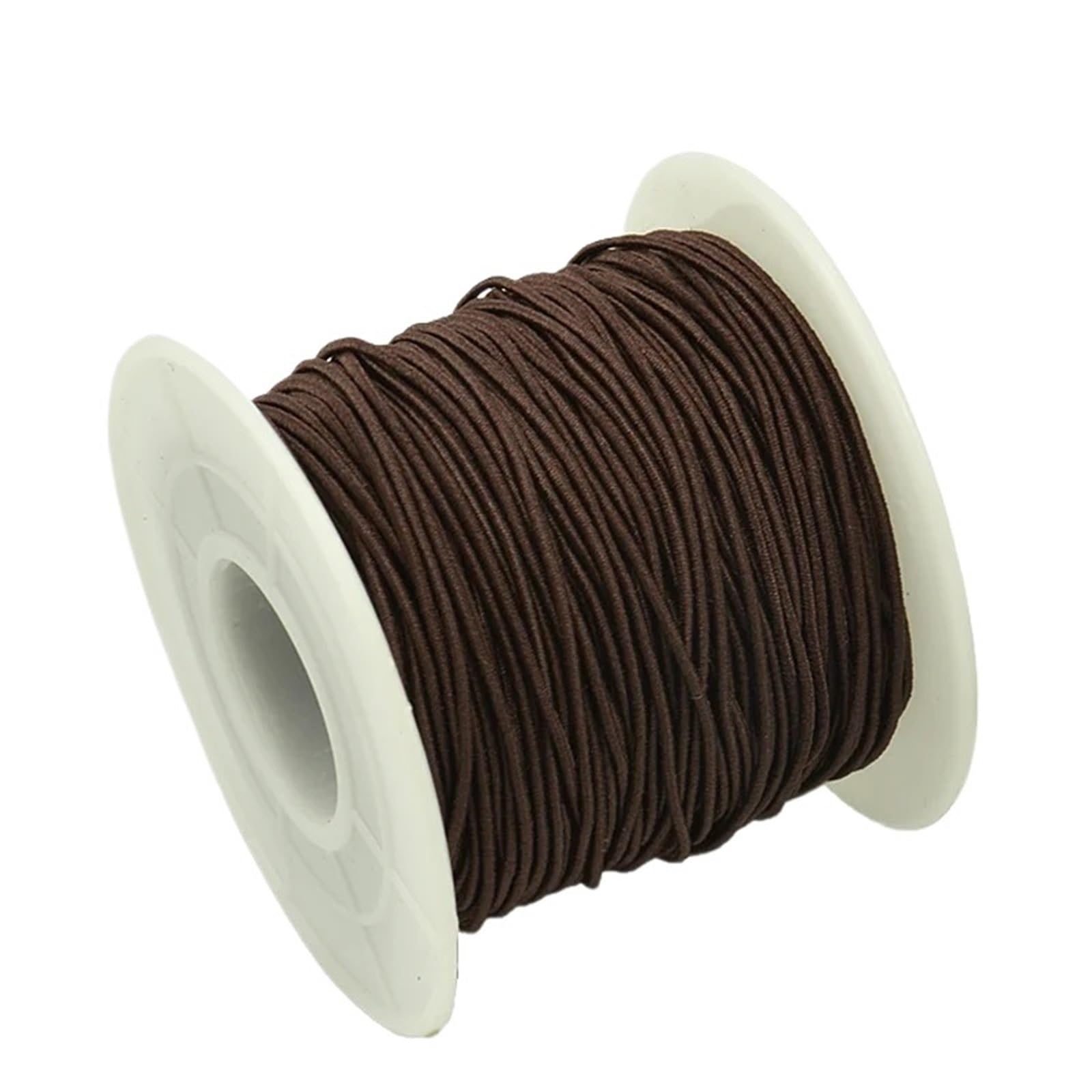 Elastic String for Bracelets 10Roll Cord for 1mm Stretch Crafting Threads for Jewelry Making DIY Crafts Supplies 50Meters/Roll Sewing Necklace Beading(Coffee)