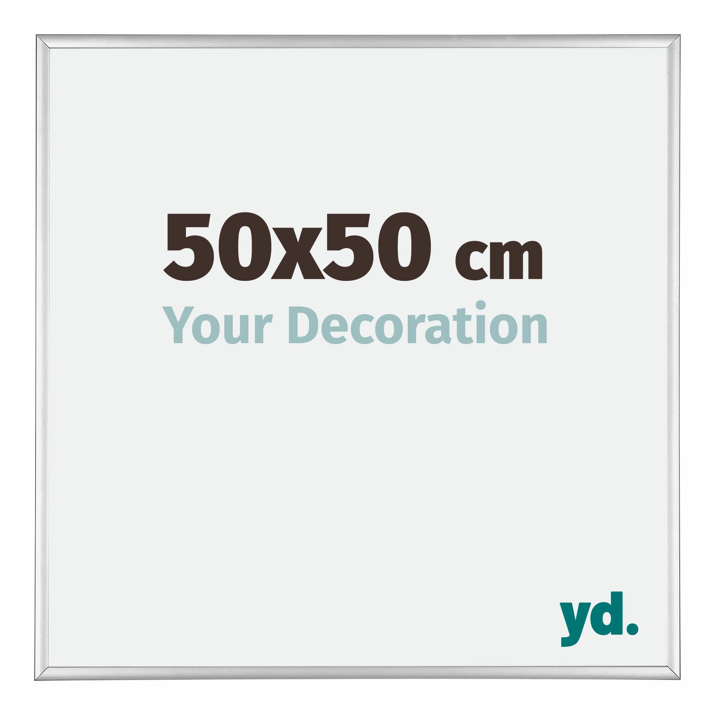Your Decoration - Puzzle frame 50x50 - Silver High Gloss - Puzzle frame 500-1000 Pieces - Aluminium Photoframe - Kent