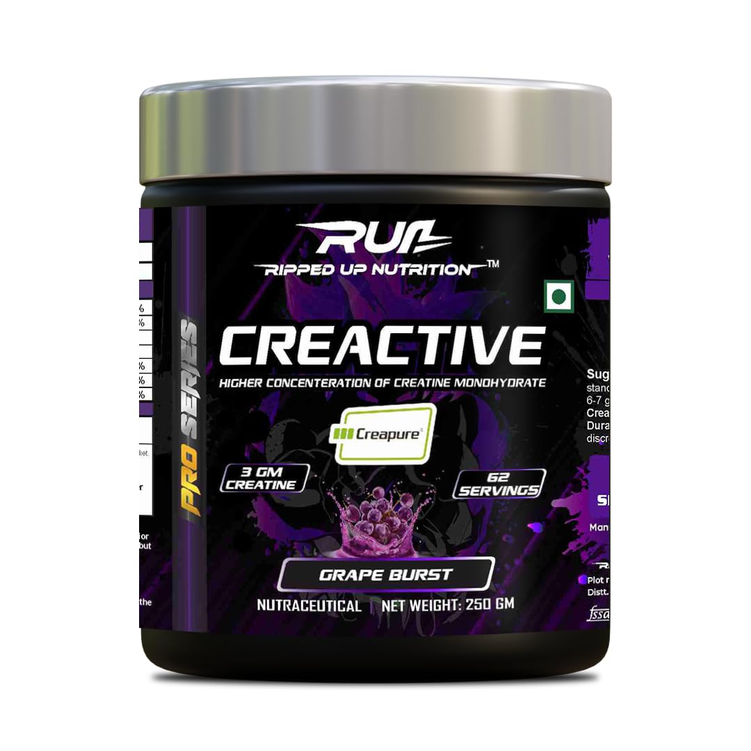 Ripped Up Nutrition Creactive -Creapure® Creatine Monohydrate (Grape Brust)
