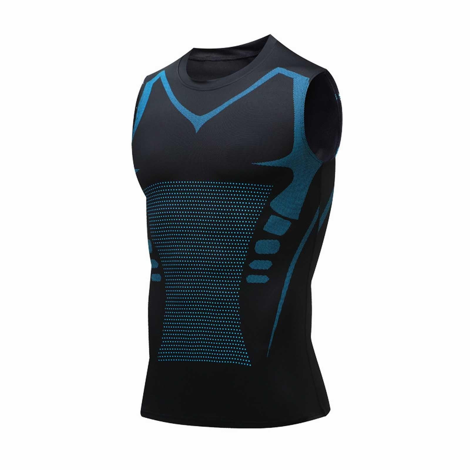Canotta Compressione Uomo-Canottiera Contenitiva Uomo Palestra Snellente Modellante Dimagrante Shapewear Intimo Senza Maniche Tank Bodybuilding Sportivo Fascia Pancia Traspirante S-6XL