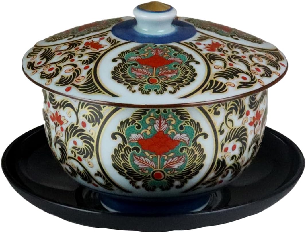 Yuki Roman Koimari Style Gorgeous [Arita Ware, Made in Japan] With PC Tea Holder