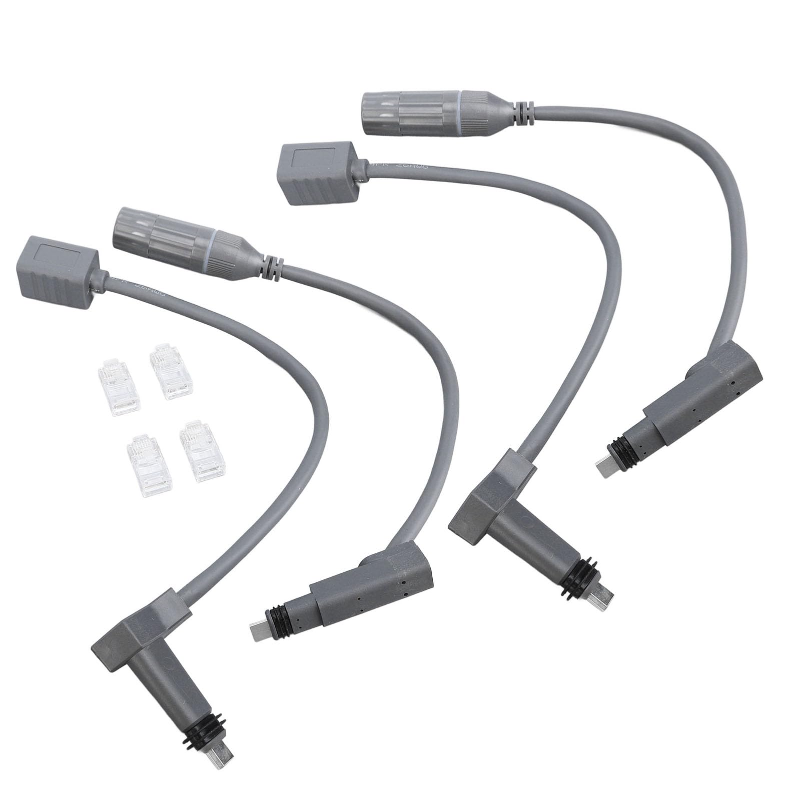 Hidyliu Cable Adaptador SPX a Conector RJ45, Conector Impermeable de 1200Mbps para Uso en Interiores y Exteriores, Paquete de 4