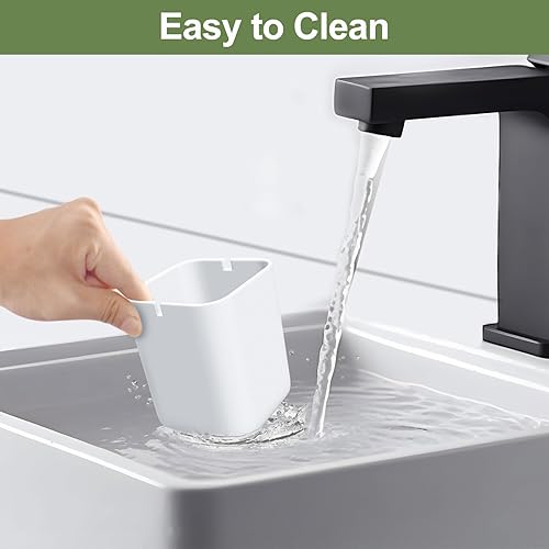 Miniatura 4 de Juego de soportes para cepillos de dientes y jabonera, soporte para cepillos de dientes con 4 ranuras, bandeja de jabón de plástico para ducha,