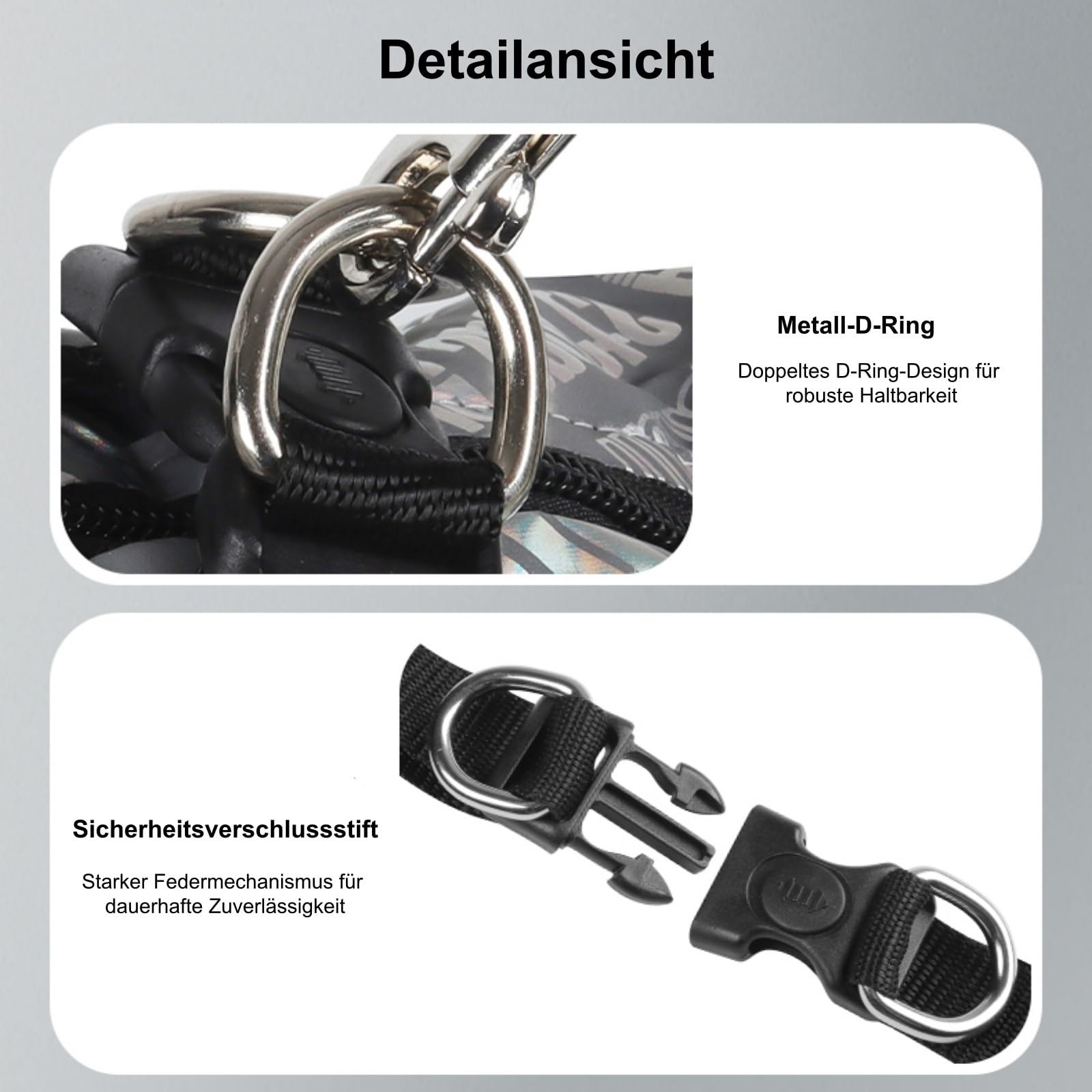 Hundemantel，Schneeanzug Hund，Fleecefutter, Reflektierenden Elementen und Fellkragen für Wanderungen, für Mittelgroße und Große Hunde (6XL,Meteoritgrau)