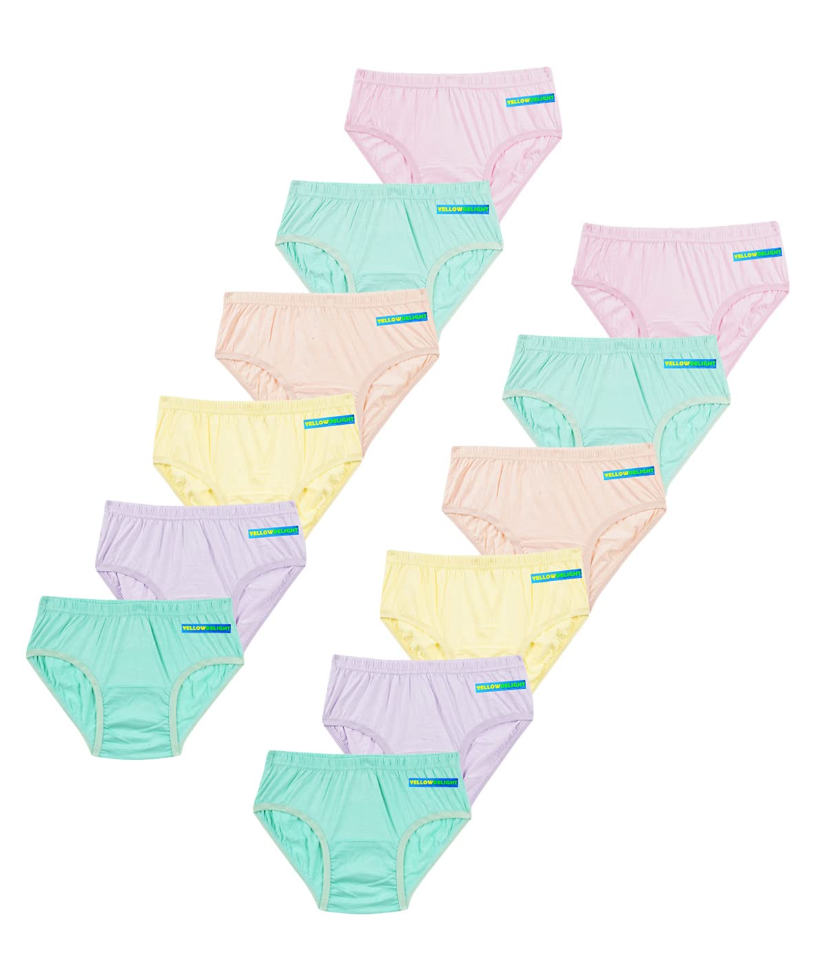 yellowdelight Women Cotton Solid Panties Multicolor Pack of 12-picture-17