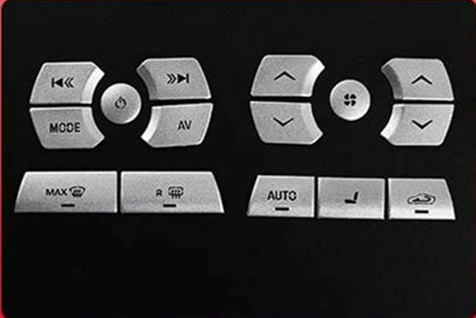 Yeskit G Car Interior Accessories Sticker Central Control Shift Panel Button Decoration Decal For Jaguar Xf 2012-2015(G)