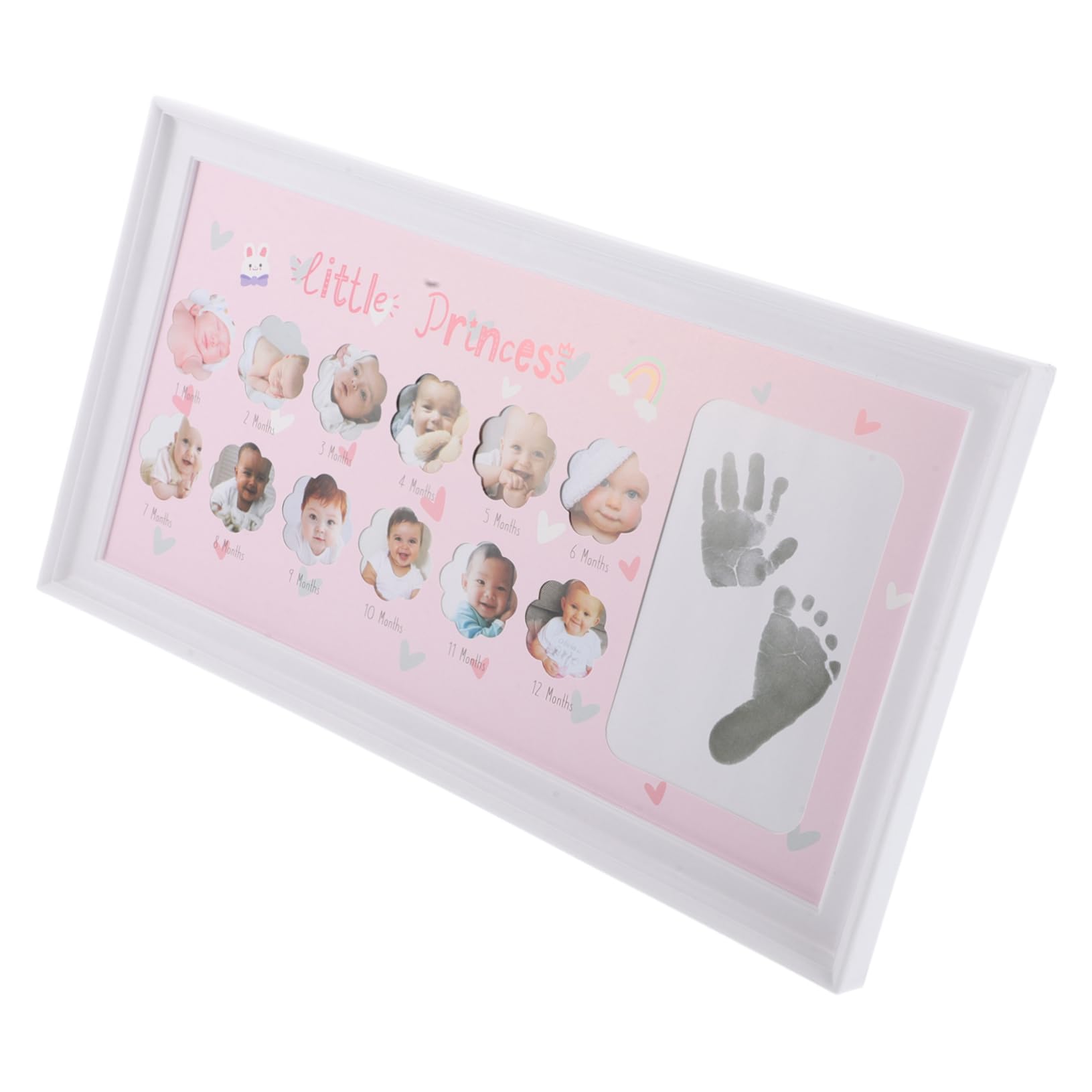 Alipis Baby Milestone Photo Frame Handprint Footprint Kit Stylish Nursery Decor