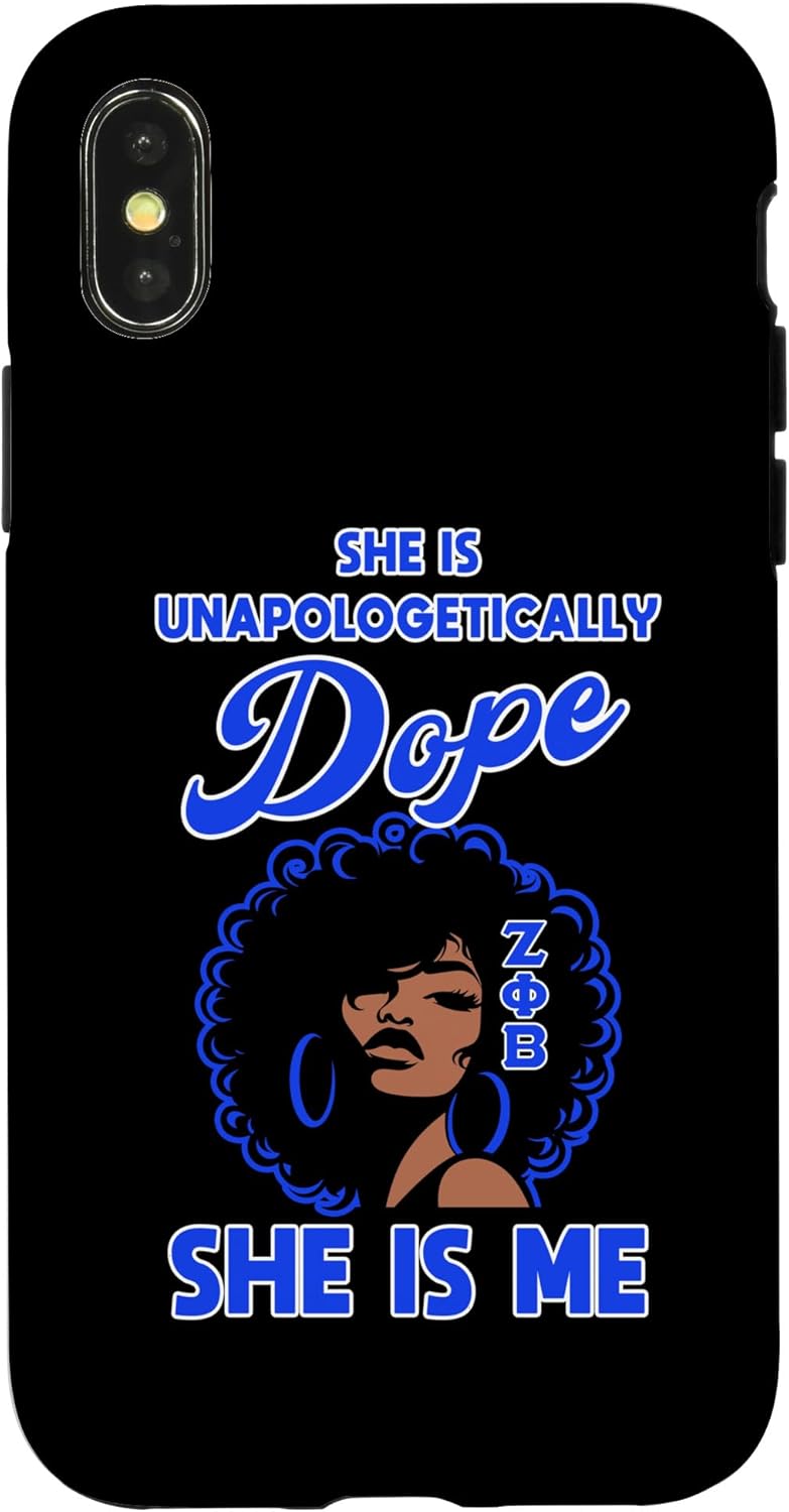 Zeta Phi Beta Sorority Paraphernalia, Zeta Black Girl Pride Case for iPhone 16 Plus