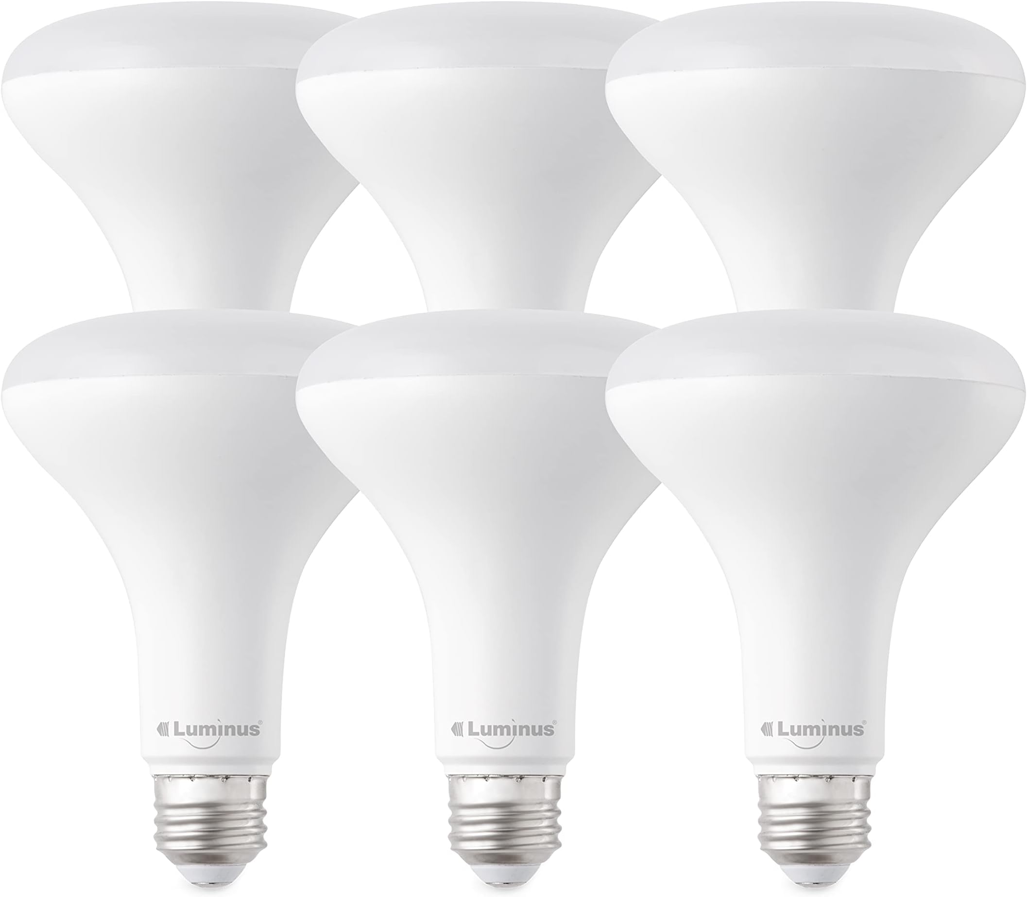 LuminusPLYC5232 BR30-11W (65W) 850 Lumens Warm White 2700K Dimmable Led Light Bulb - 6 Pack,