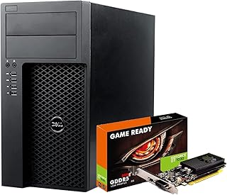DELL Precision Gaming Desktop Tower Computer Intel Core i5 Processor 16GB RAM 512GB SSD Nvidia GeForce GT 1030 DDR5 Graphics Card (HDMI), Win10 Pro, Gaming Keyboard & Mouse (Renewed)