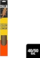 Vista 9 de Zilla Revestimiento de suelo de sustrato de terrario de reptil, marrón, 30BR/40BR/50/65G, 17.25 x 35.25 pulgadas