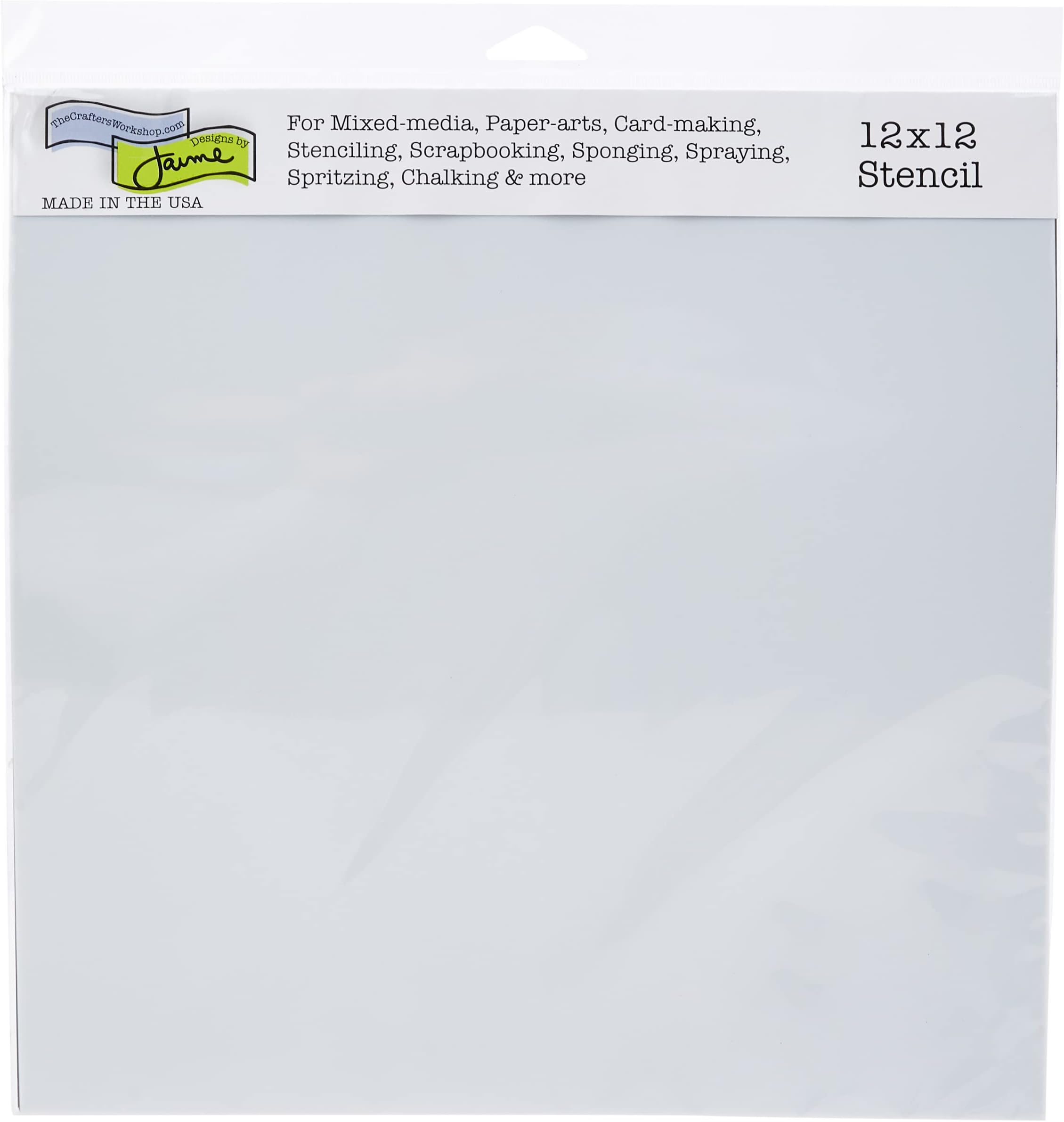 The Crafters Workshop TCW-340 Template, 12 by 12-Inch, Stencil Sheets