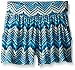 Derek Heart Girls' All Over Print High Waisted Short W/ Roll Over Waist Band