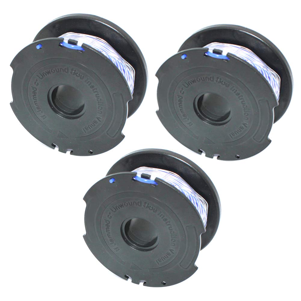3PK Auto Feed String Trimmer Spool For Black + Deck GH3000 GH3000R LST540 LST540B Trimmer Edger Parts# SF-080 DWB-90588459N