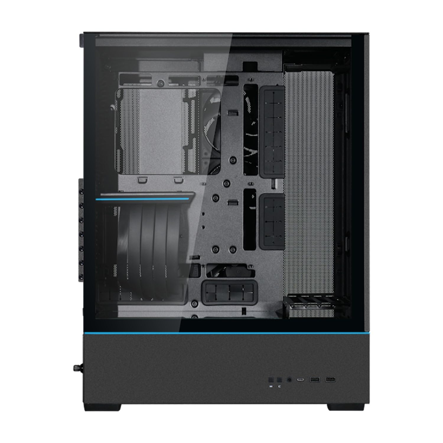 Amazon | LIANLI ミドルタワーPCケース SUP-01 Black 容量45L トリプル