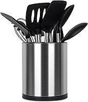 Vista 1 de Kitchen Utensil Holder for Countertop 360° Rotating Utensil Caddy Extra Large Utensil Crock Cooking Utensil Holder for Kitchen Counter