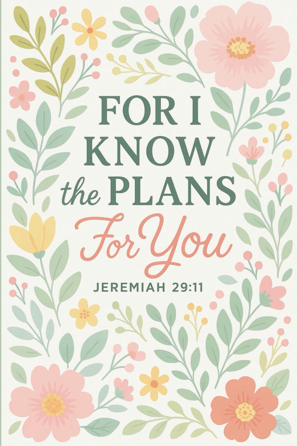 For I Know the Plans I Have for You Journal: A Christian Journal for Writing Lined Paper for Women