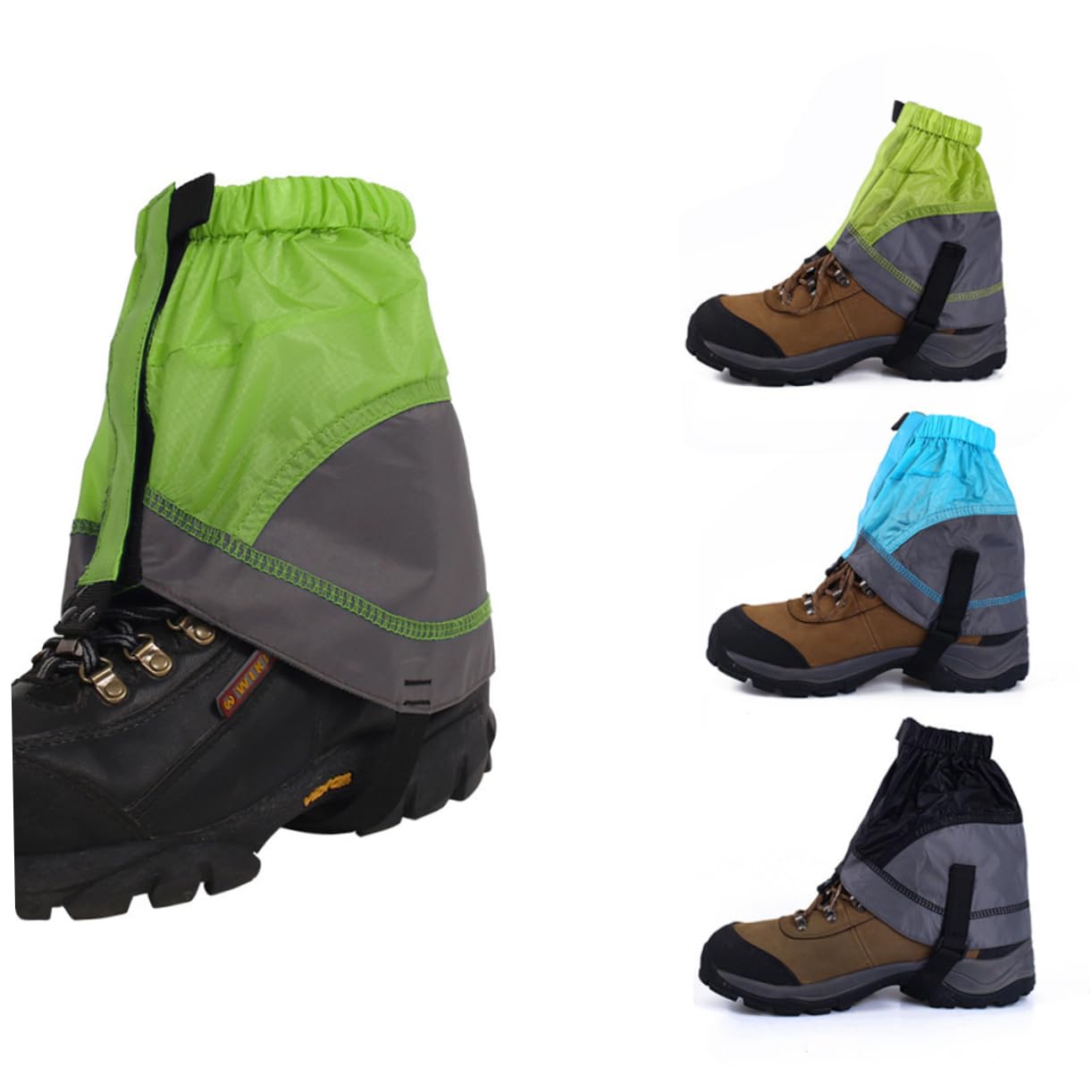 BIUDECO Low Gaiters for Hiking Shoes Waterproof Ankle Covers Elastic Band Outdoor Leg Gaiters for Men Women