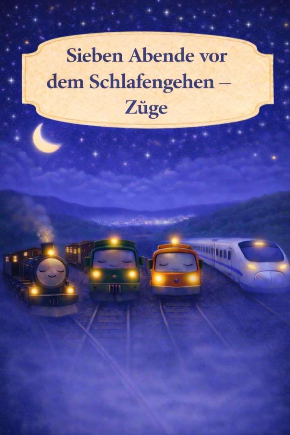 Sieben Abende vor dem Schlafengehen – Züge: Ein sanftes Einschlafbuch über Züge und ruhige Abende