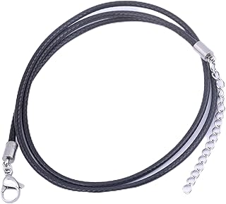 5 uds 55cm de Largo 2,0mm Negro Rojo Azul cordón de Cuero Collar Cadenas for fabricación de joyería Suministros DIY Colgantes Accesorios