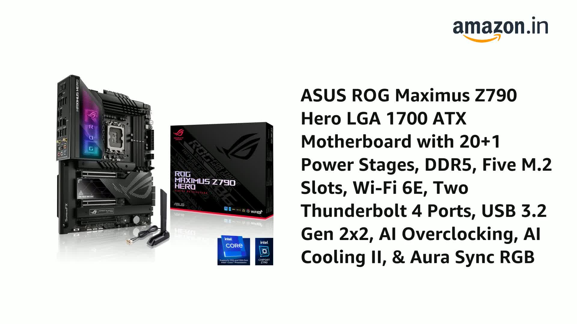Asus ROG Maximus Z790 Hero | 77 caractéristiques et détails