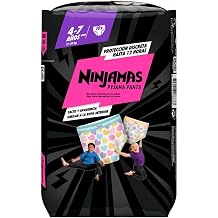 Dodot Ninjamas Nappies for Girls 4-7 Years 17-29 kg 60 Pieces Anti Sweep Nappy Nappy for Night
