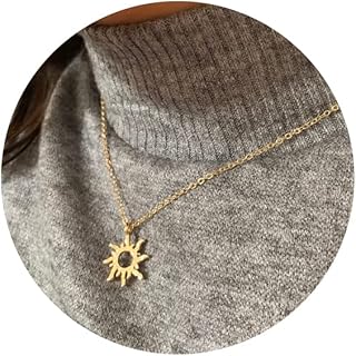 Kyerlyn Dainty Lotus Flower 14K Gold Plated Necklace for Women