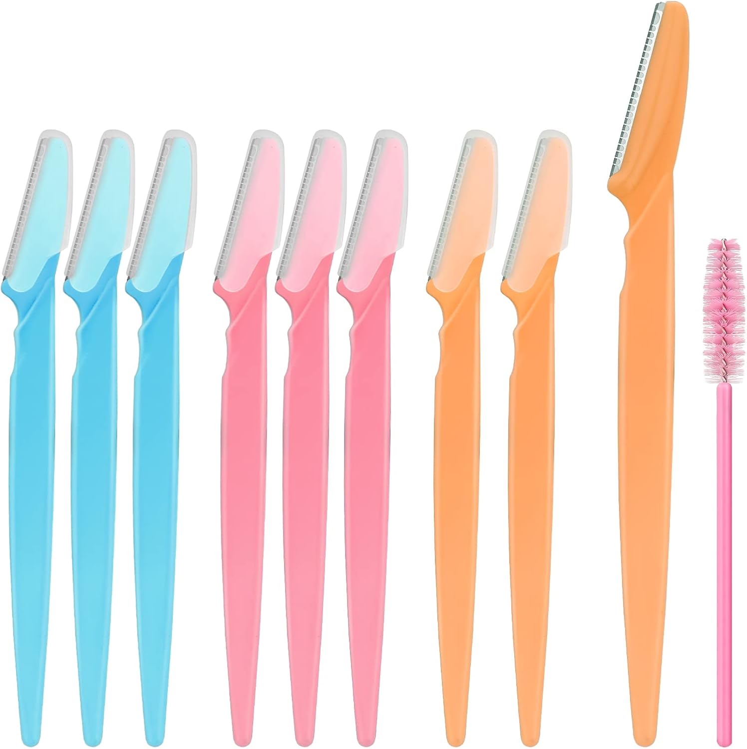 9 Pcs Eyebrow Razors, Dermaplaning Blades for Face With 1 Pcs Eyelash