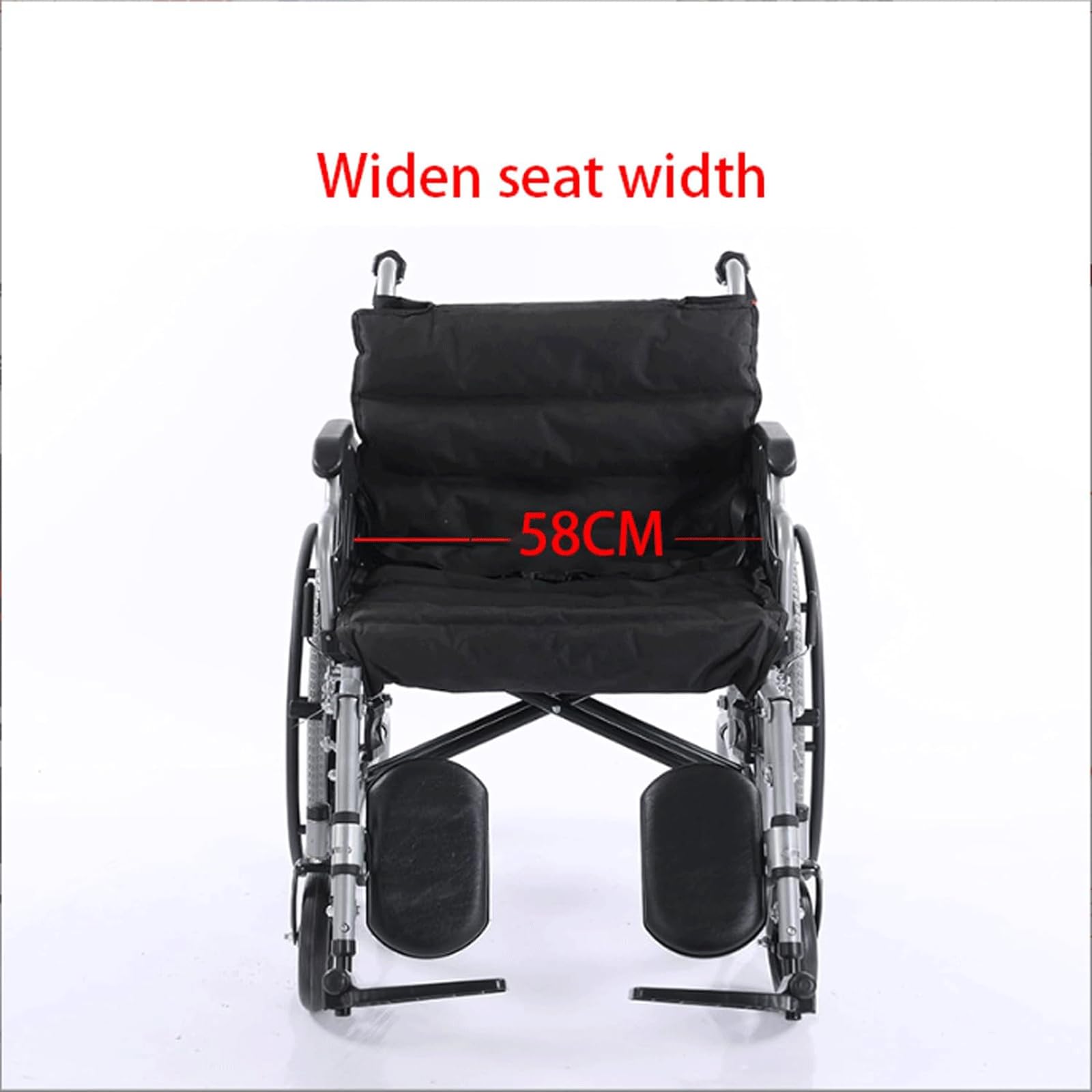 Silla de Ruedas de Transporte Silla de Ruedas Plegable Deo Al Carbono Silla de Ruedas Manual Ligera/Black