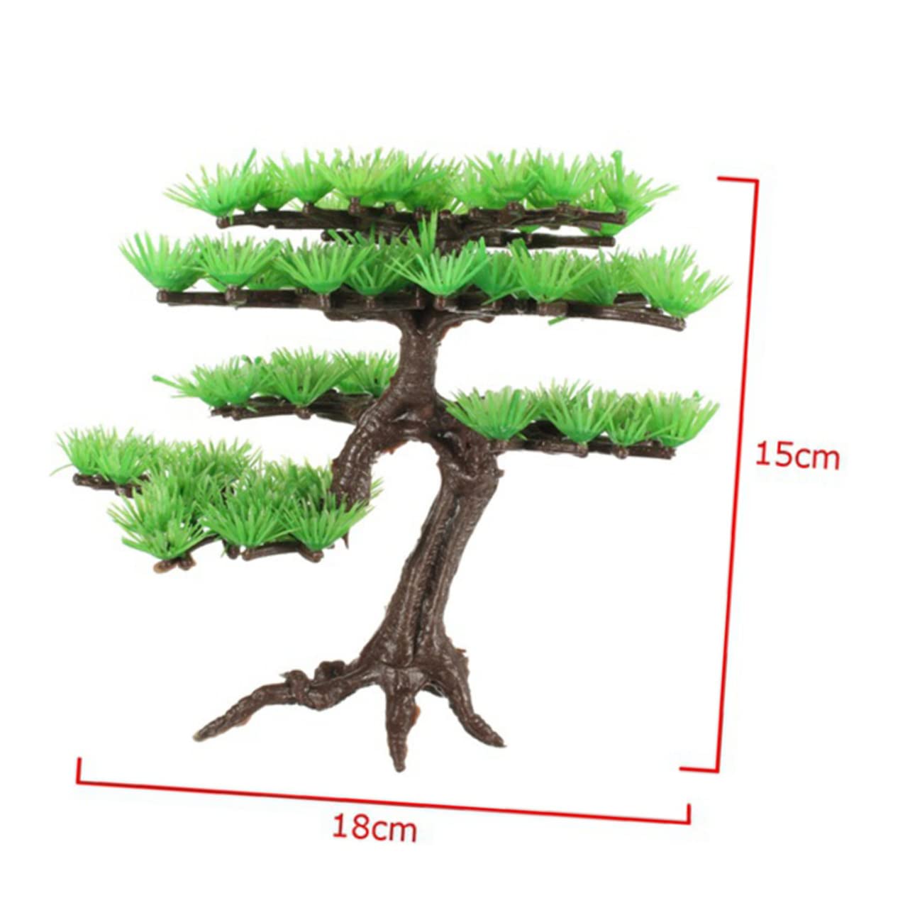 BESPORTBLE Fish Tank Fake Underwater Plant Sturdy Plastic Artificial Plants Looking Faux Pine Tree for Aquarium